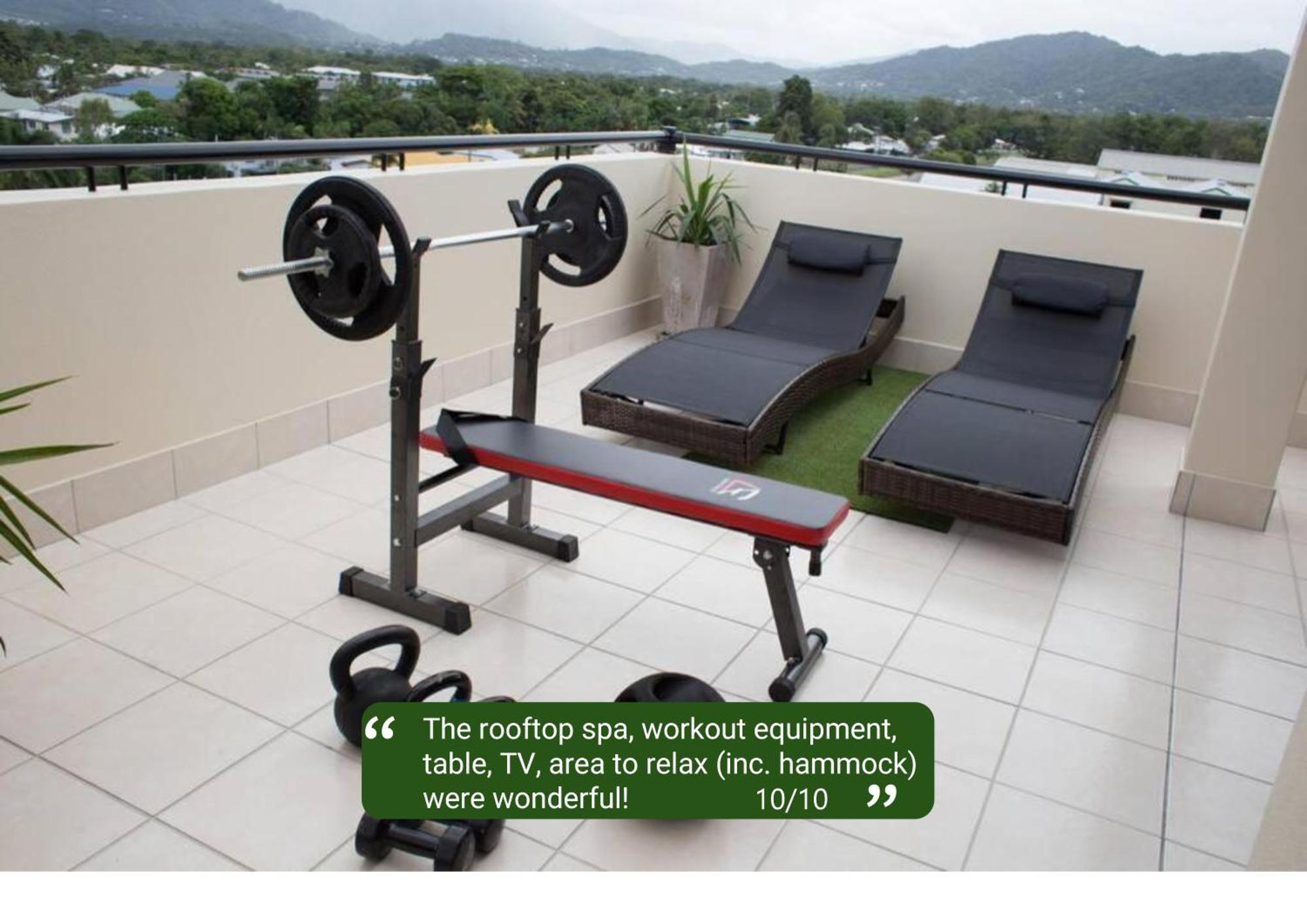 Penthouse - Private Rooftop Outdoor Gym, & Tv Area With Sunset & Mountain Views Cairns